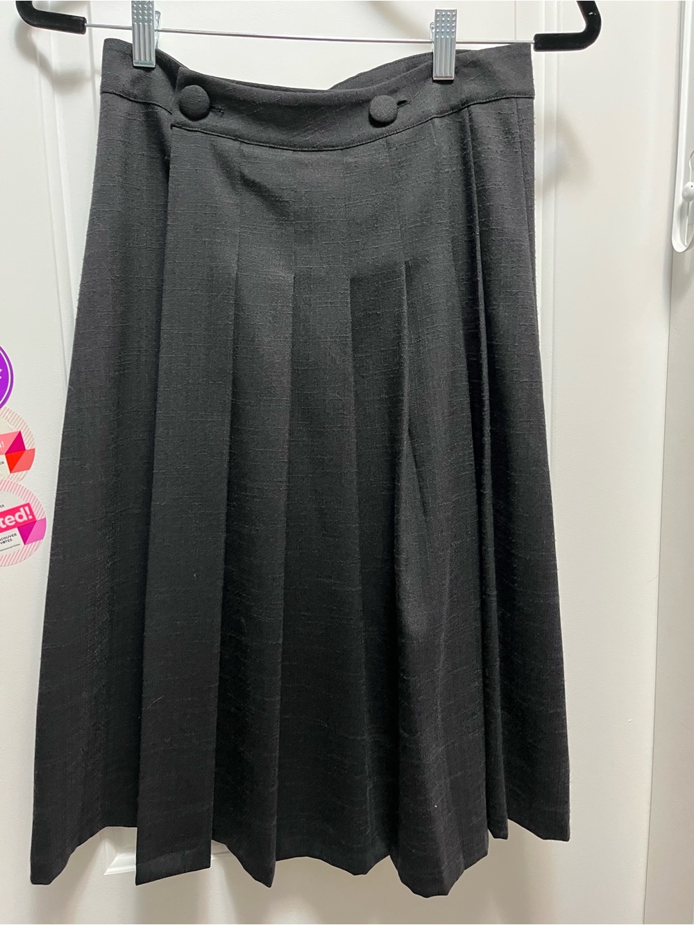 Voodoo Vixen Black Pleated Skirt